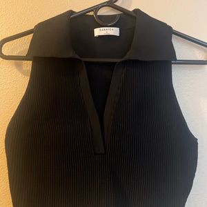 Black crop top